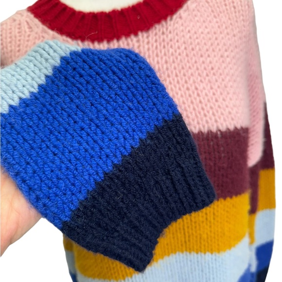 Xirena Apres Ski Sweater Stripe Chunky Soft Knit Pullover Oversized Size S - Picture 8 of 12